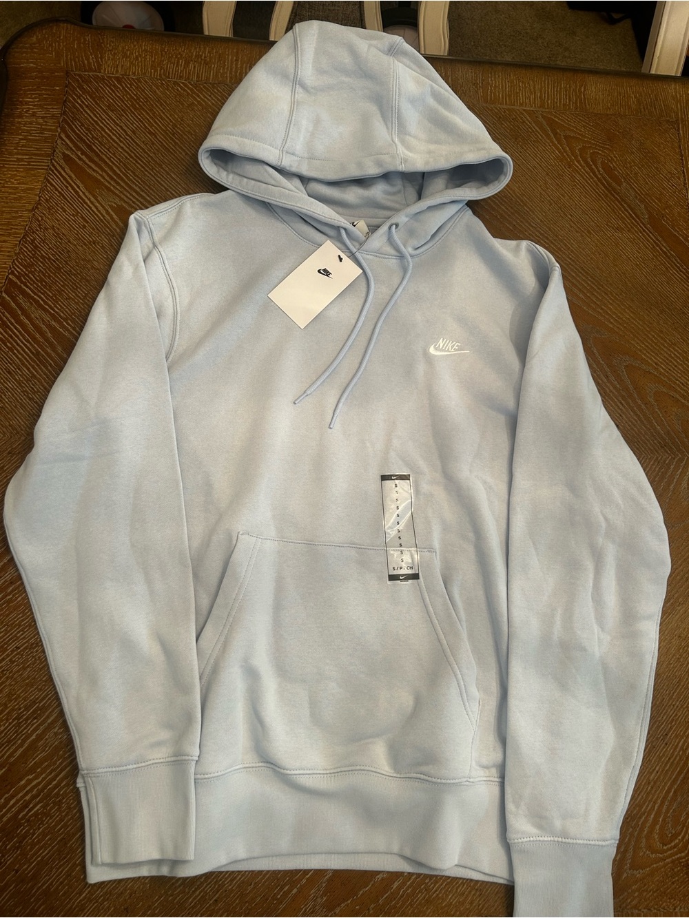 Nike Men’s Pale Blue Pullover Hoodie
